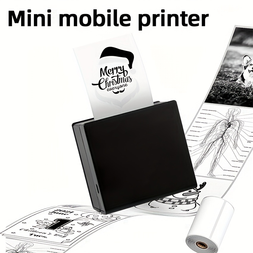 Mini Drucker Kleine Thermische Drucker Tintenlosen Drahtlose Label Drucker  Kompatibel Mit Ios Und Bt Tintenlosen Mini Tragbare Drucker Für