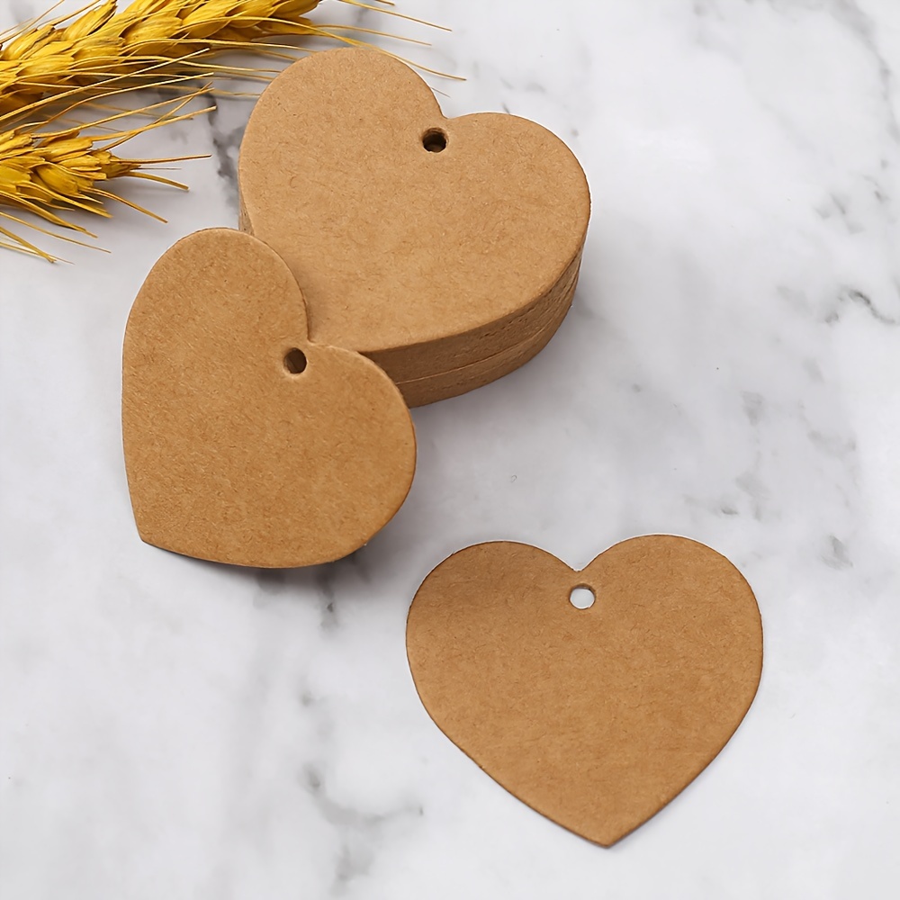 Heart Shaped Paper Tags Red Heart Cutouts Price Tag Craft - Temu