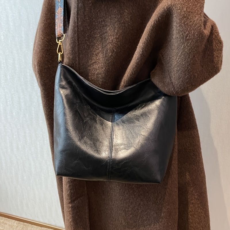  Black Leather Crossbody Bag