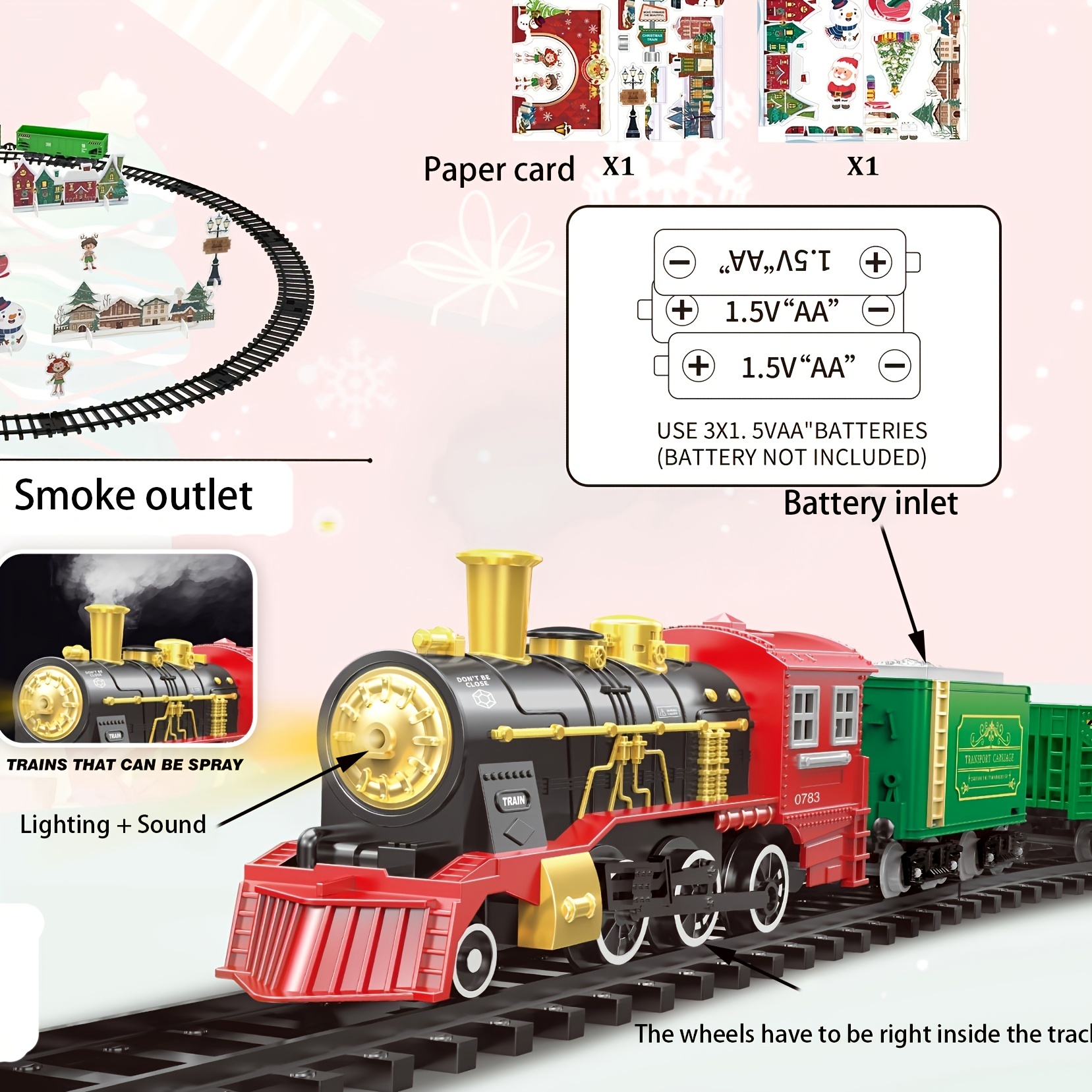 Train Electrique Noel Jouet pour Enfants Machines Locomotive de