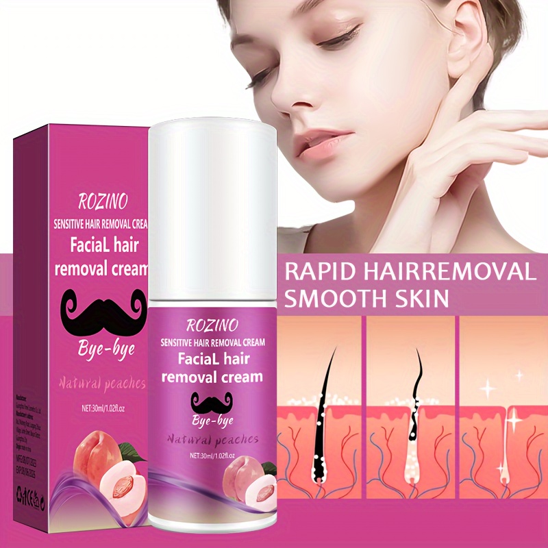 Peach Hair Removal Cream Female Lip Hair Removal Safe Temu