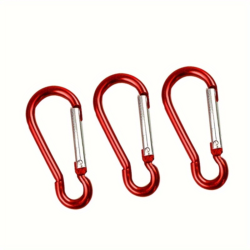 10pcs 3.3cm Zinc Alloy Clip Spring-Snap Hook, Mini Carabiner Quick Release  Hook For ​Outdoor Key Chain Camping Fishing Hiking Traveling.