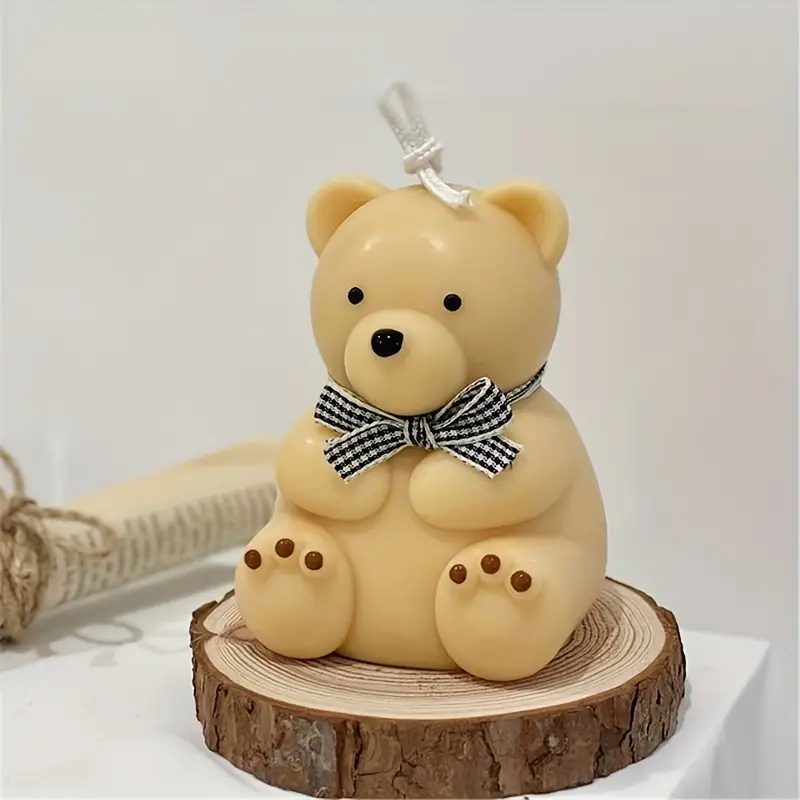 Cute Bear Candle Mold Diy Aromatherapy Candle Silicone Mold