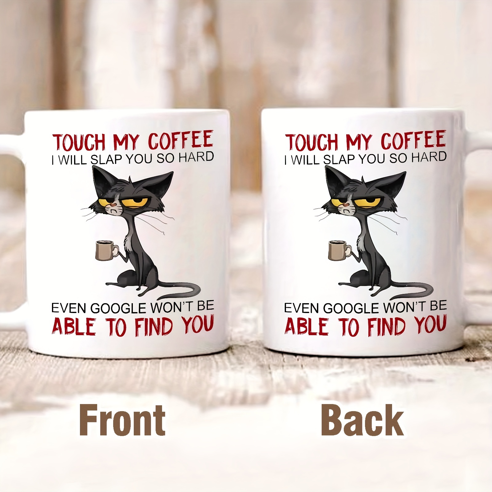  Cute Karma es una taza de gato, regalo para los amantes de los  gatos, taza de café para gatos Smug con texto en inglés, regalo de  cumpleaños para mamá de gato