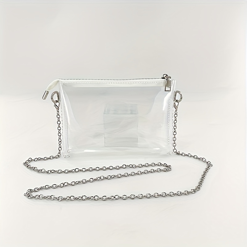 Clear bags Stadium Approved Clear Tote Bag with Zipper Closure Crossbody  Messenger Shoulder Bag with Adjustable Strap 