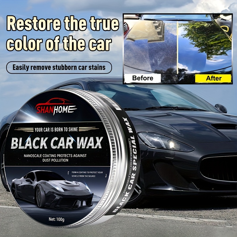 Senior Black Car Wax Polish Paint Care Waterproof Scratch Repair Car  Maintenance Crystal Hard Car Wax