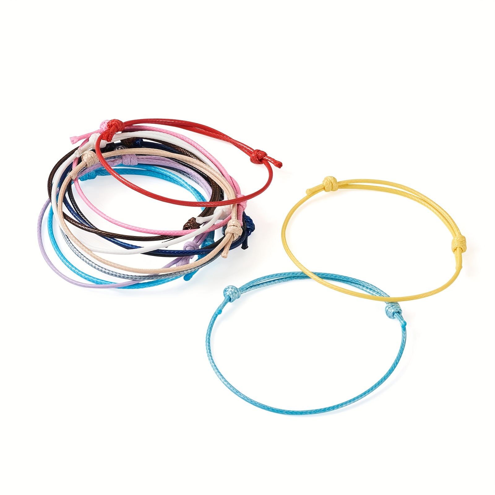 Wax String For Bracelet Making 20 Colors Waxed Polyester - Temu