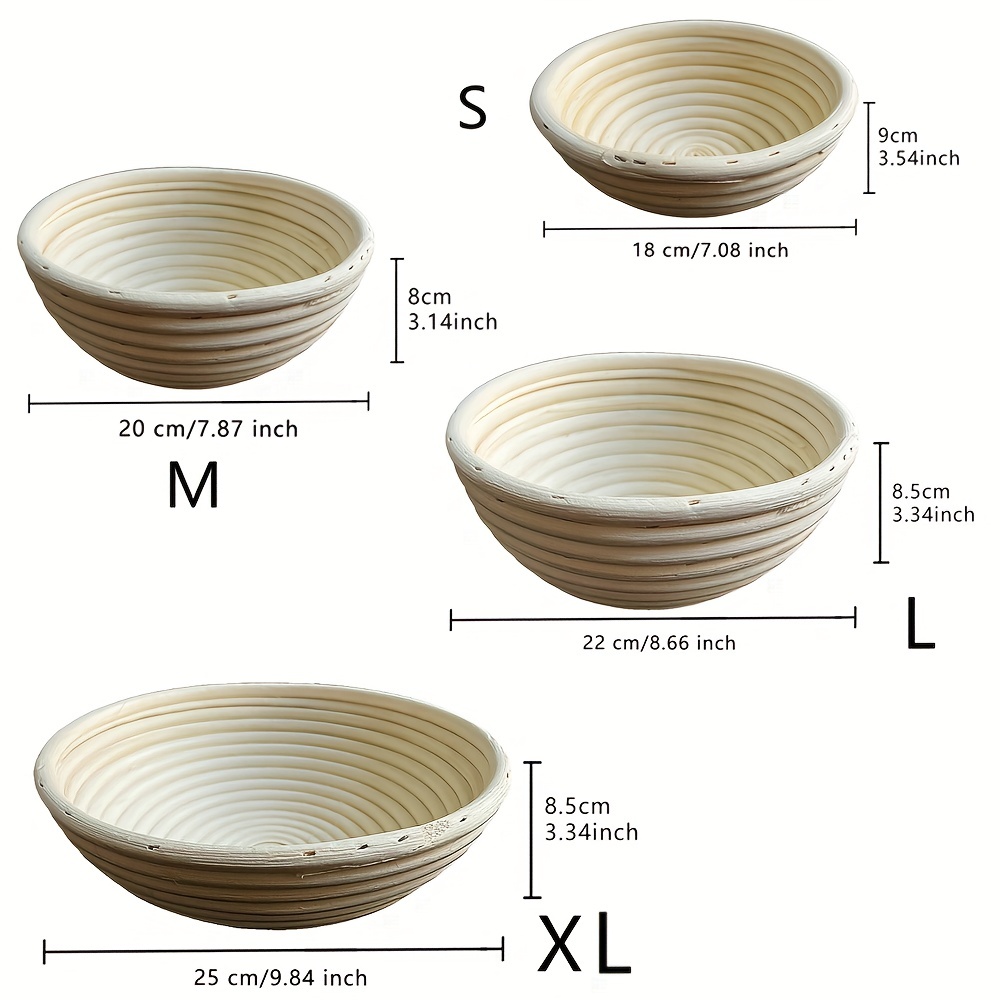 1 Pz/3 Pz, Cestino Per La Lievitazione Del Pane, Cestino Per Lievito Madre  In Rattan Simulato, Per La Fermentazione Della Cottura Del Pane, Strumenti  Di Cottura, Accessori Da Cucina - Temu Switzerland