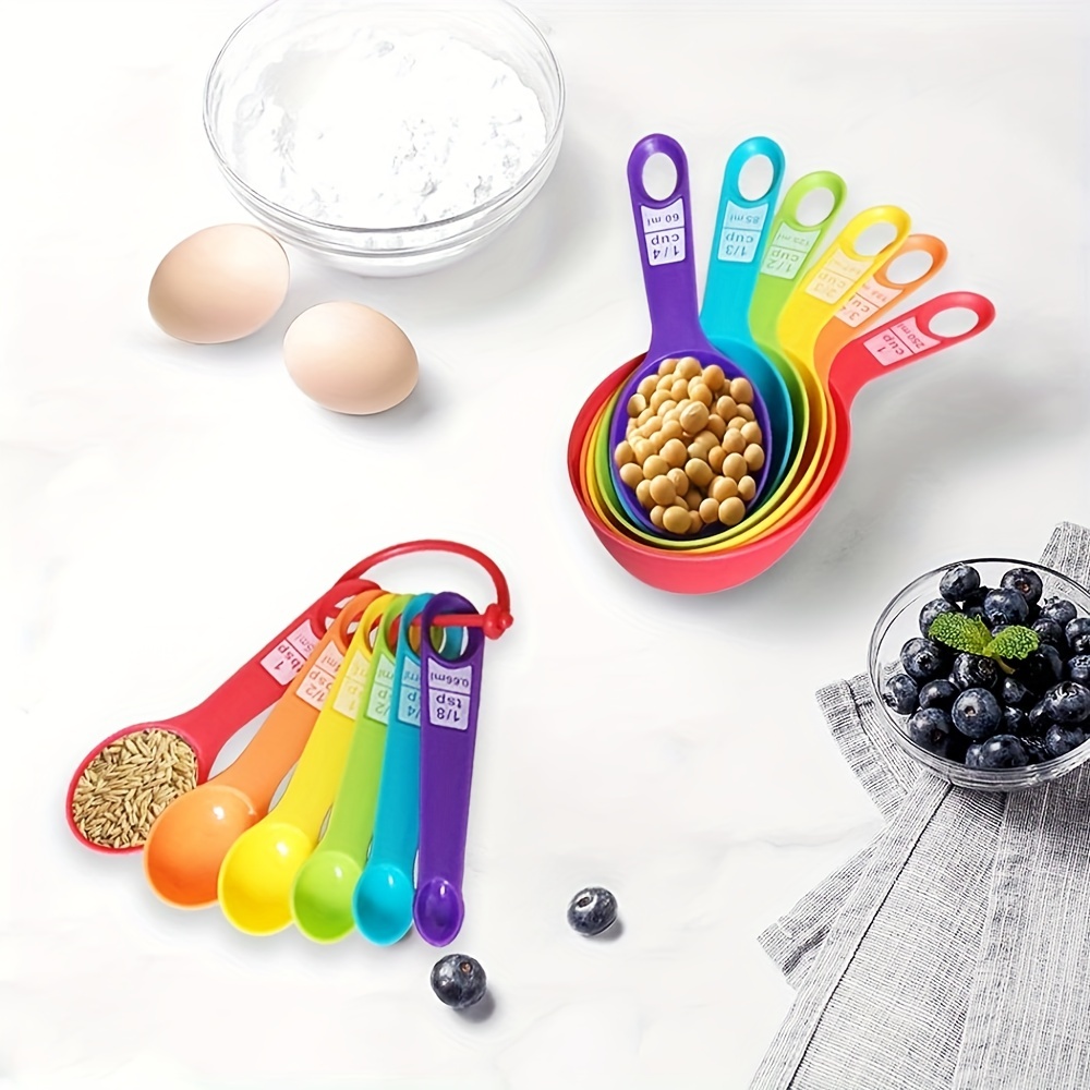 8-piece Measuring Cups And Spoons Kitchen Nesting Measurement