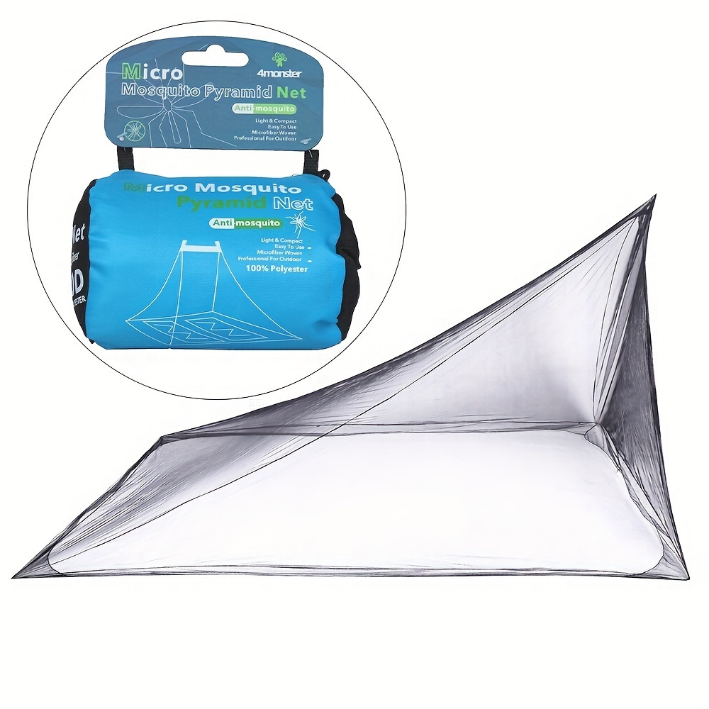 1pc-Camping Net White Mesh Portable Square Foldable Mosquito