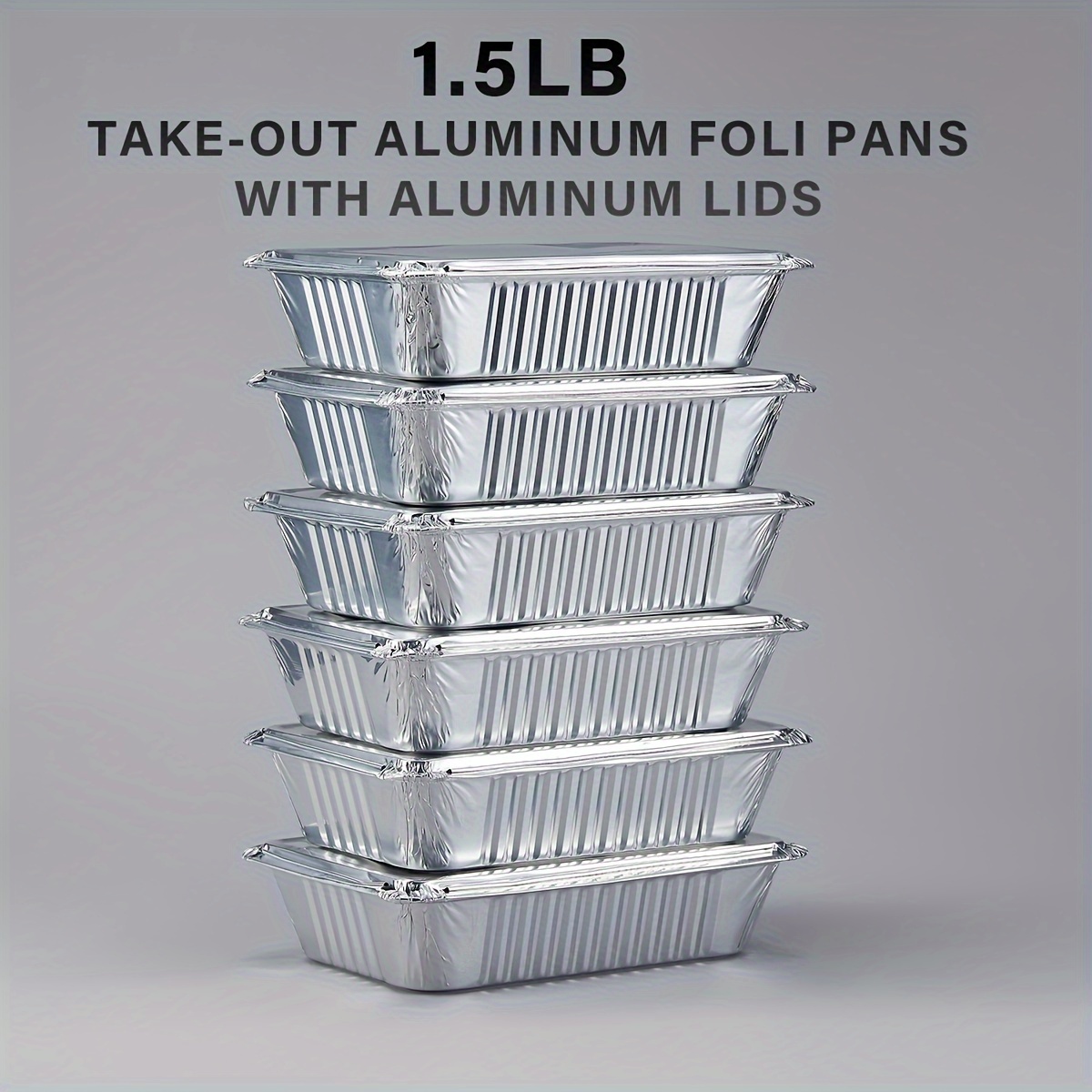10/20/30 Pezzi Di Teglie Oblunghe In Alluminio Usa E Getta, 4,8 Libbre, Con