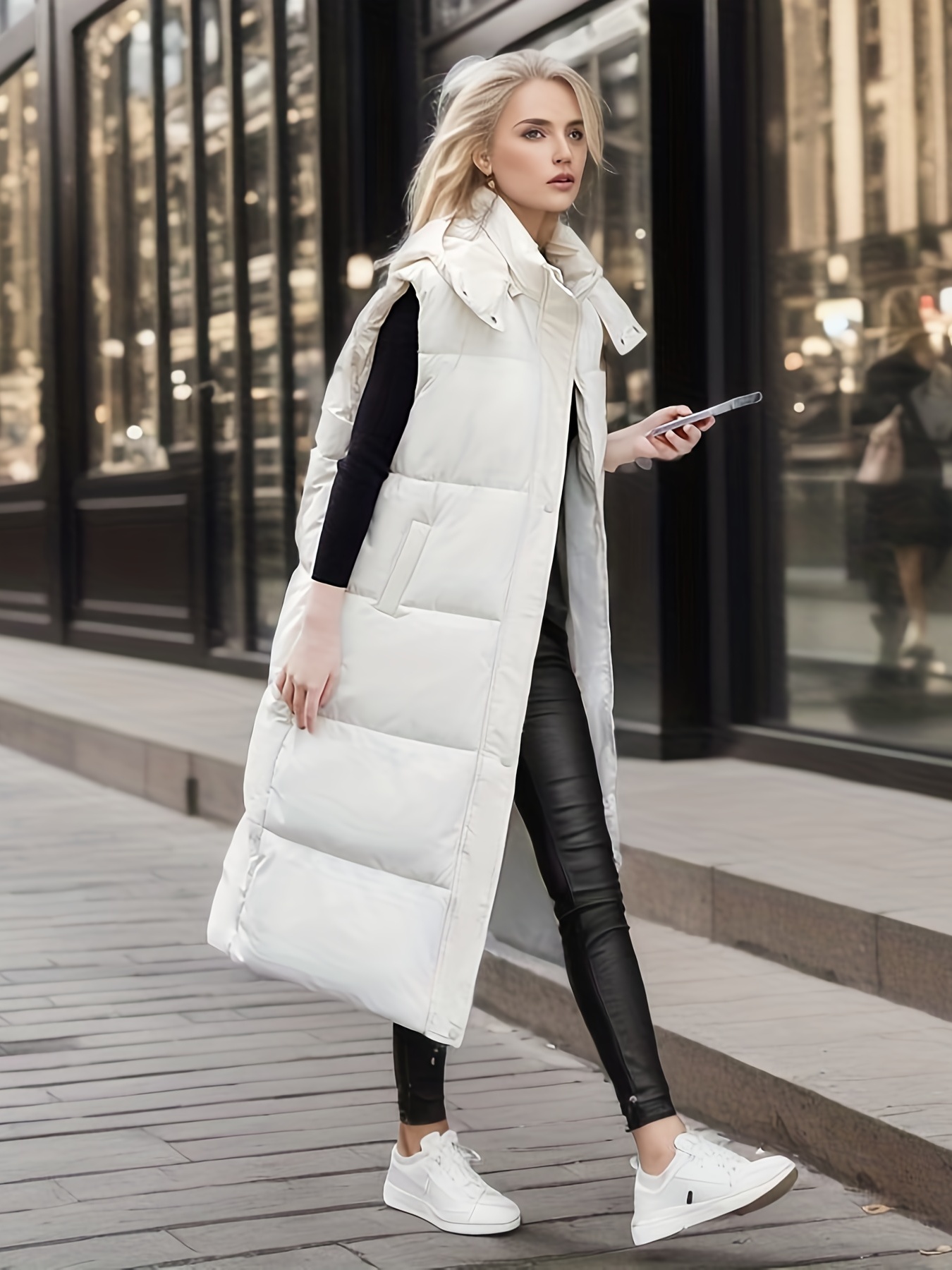 Abrigo largo blanco - Moda de invierno a medida para hombres