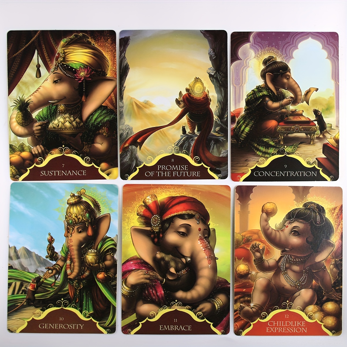 Lord Ganesha Oracle Deck Card Game Tarot Cards