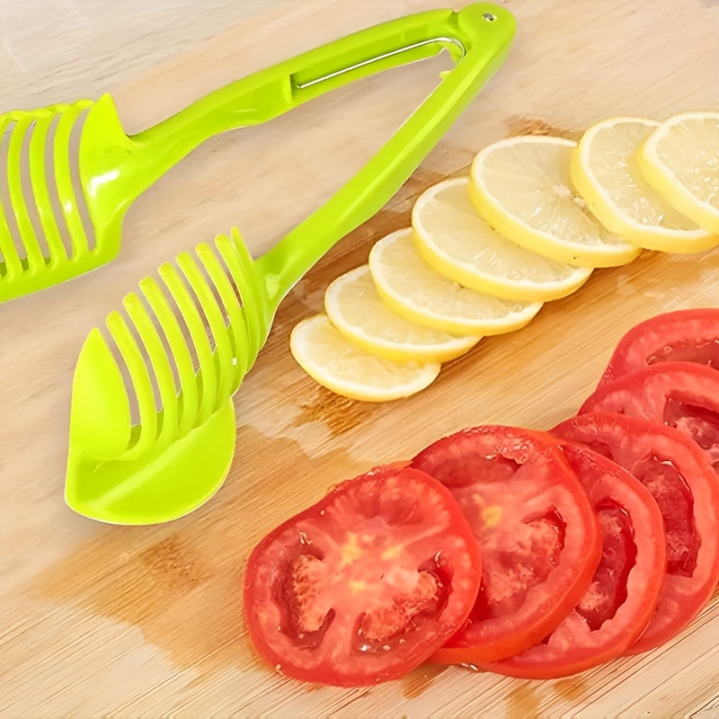 1pc Lemon Slicer, Multi-functional Fruit & Vegetable Slicing Knife, Round  Shaped Lemon & Egg Slicing Tool, Handheld Onion & Tomato Slicing Machine  For Home Kitchen