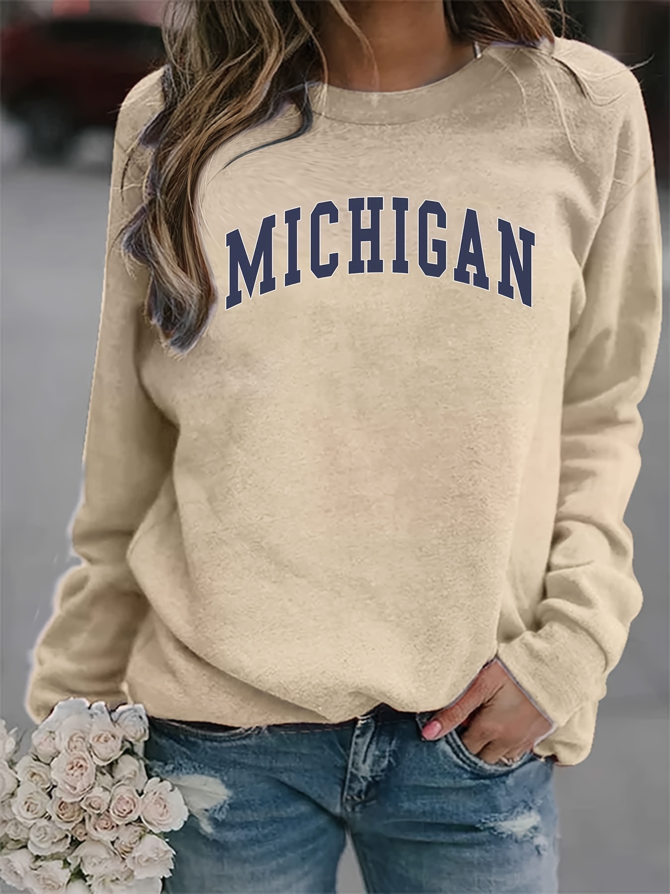 Michigan sweatshirt outlet womens