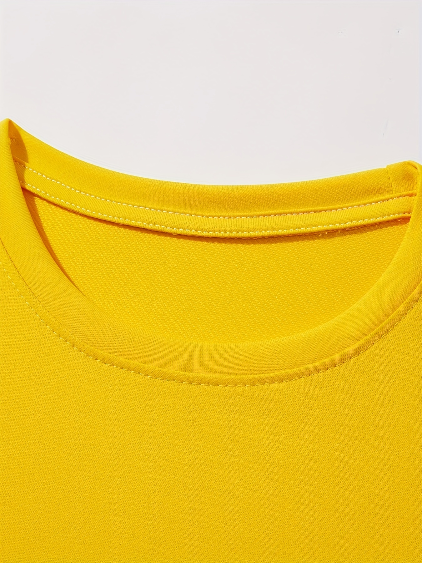 Camiseta básica de manga corta amarilla niño