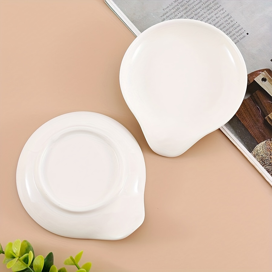 Qeeadeea Repose Cuillère Cuisine, Repose Cuillere Ceramique, Repose  Cuillere Cuisine-Blanc-10x10x12.5cm : : Cuisine et Maison