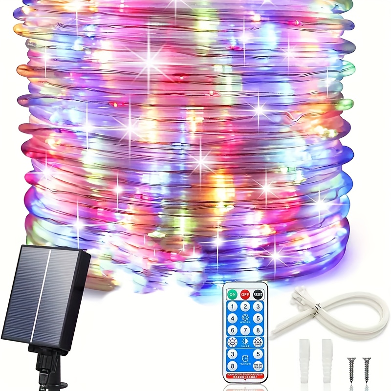 Solar rope lights on sale outdoor walmart