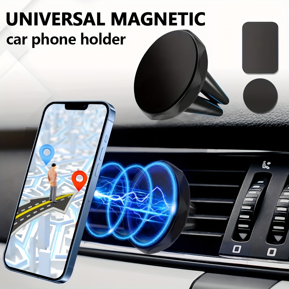 Magnetic Car Phone Holder For IPhone/ /Xiaomi Air Vent Mount In Car Metal  Magnet Stand Mobile Phone Support