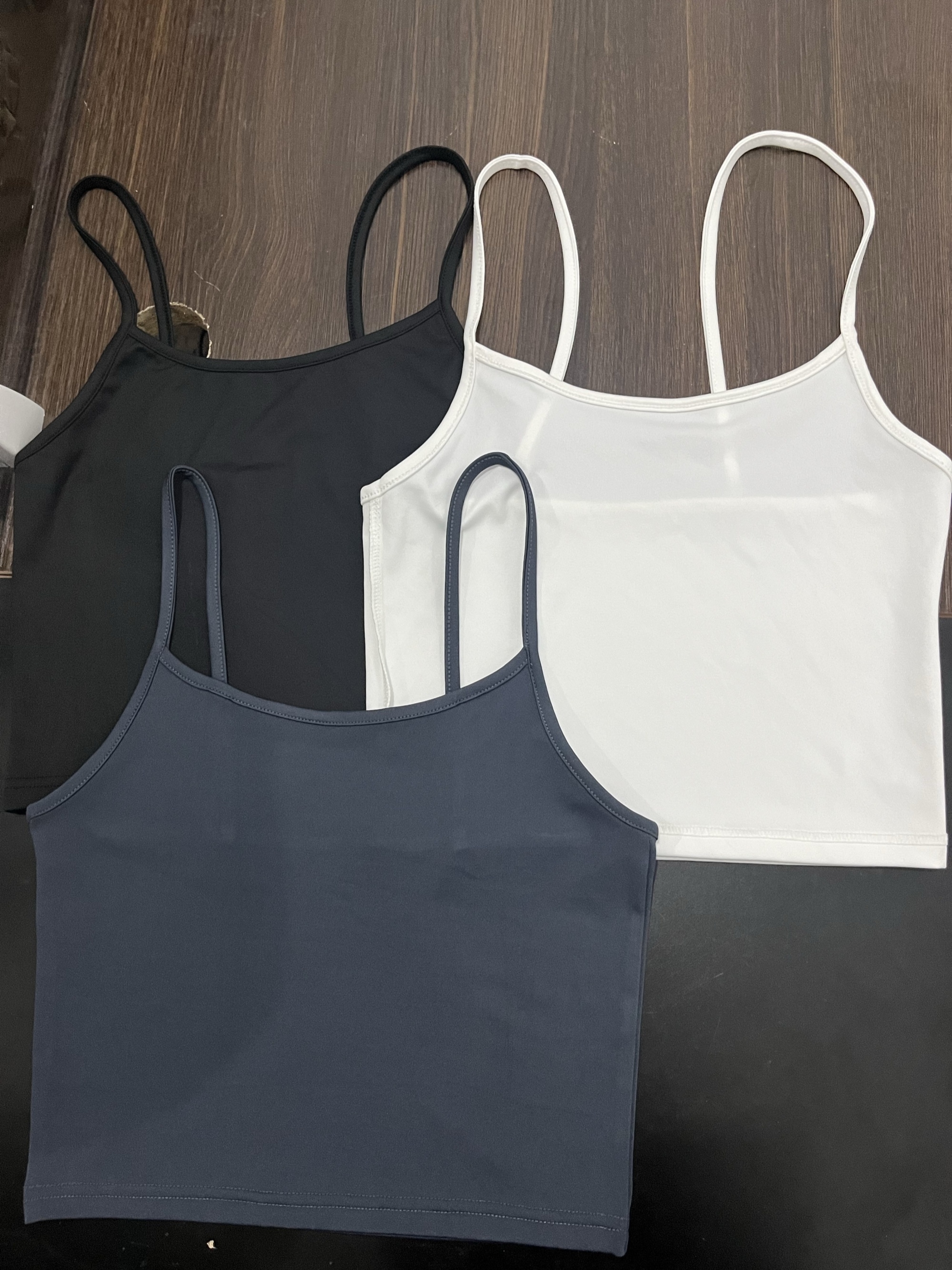 Casual Solid Color Vest Thin Shoulder Straps Simple - Temu