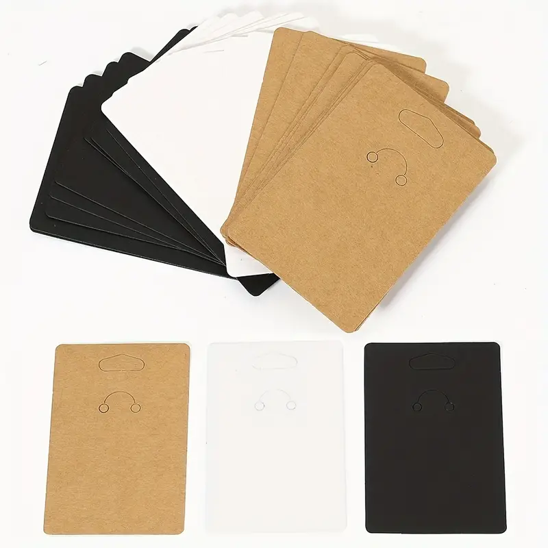 Blank Kraft Paper Keychain Hanging Card Thickened Solid - Temu
