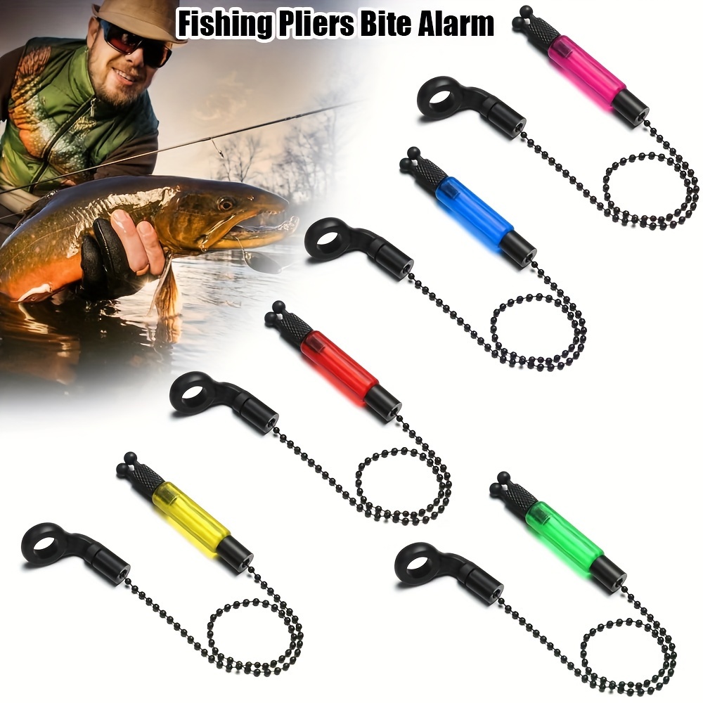 1-5PCS Night Fishing Alarm Light Fishing Bite Accessorie Electronic LED  Light Alarms Outdoor Fish Line Gear Alert Indicator Tool