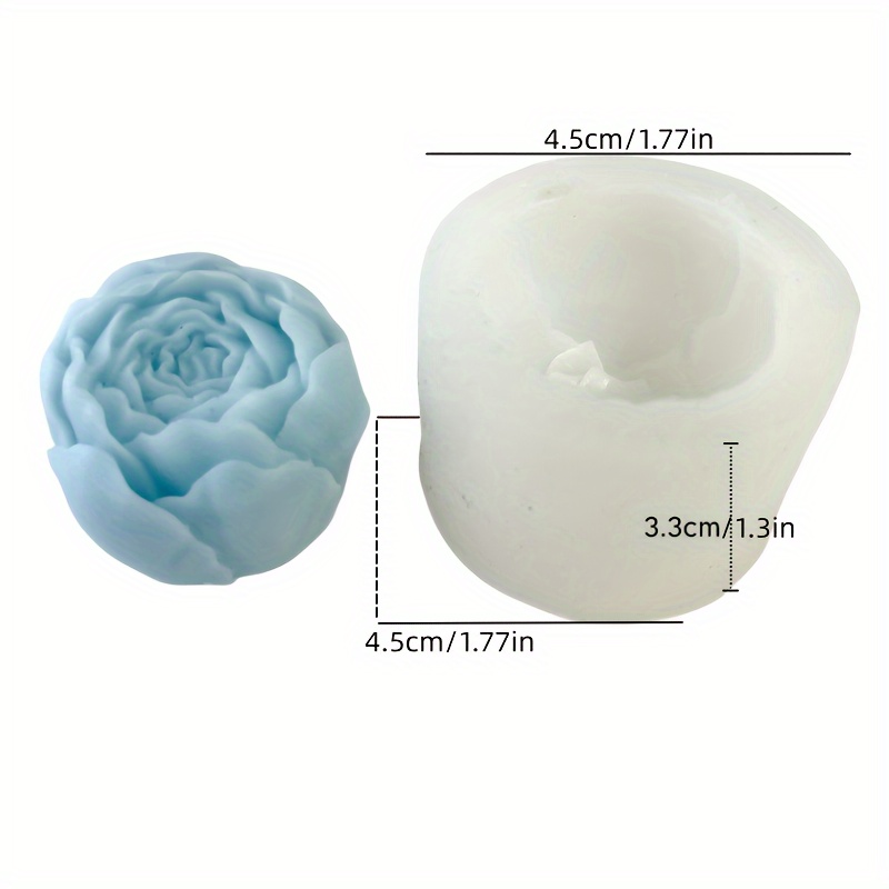3d Rose Bud Silicone Mold for Soap. Rose Bud Flower Silicone Mold. Food  Grade Silicone Mold 