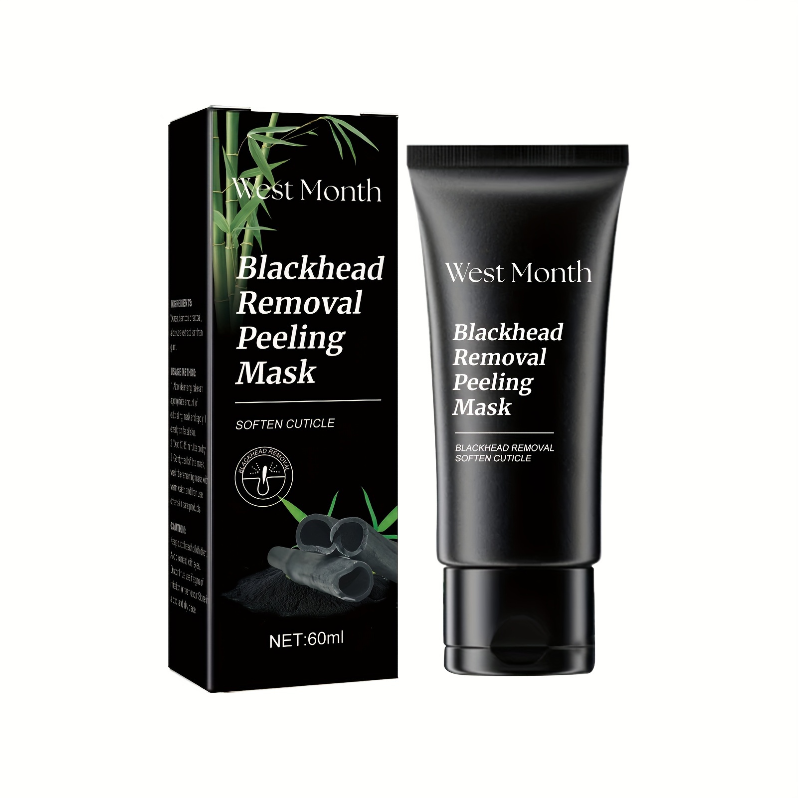 SHILLS Charcoal Black Mask, Blackhead Remover Mask, Charcoal Mask,  Blackhead Peel Off Mask, and Brush Kit