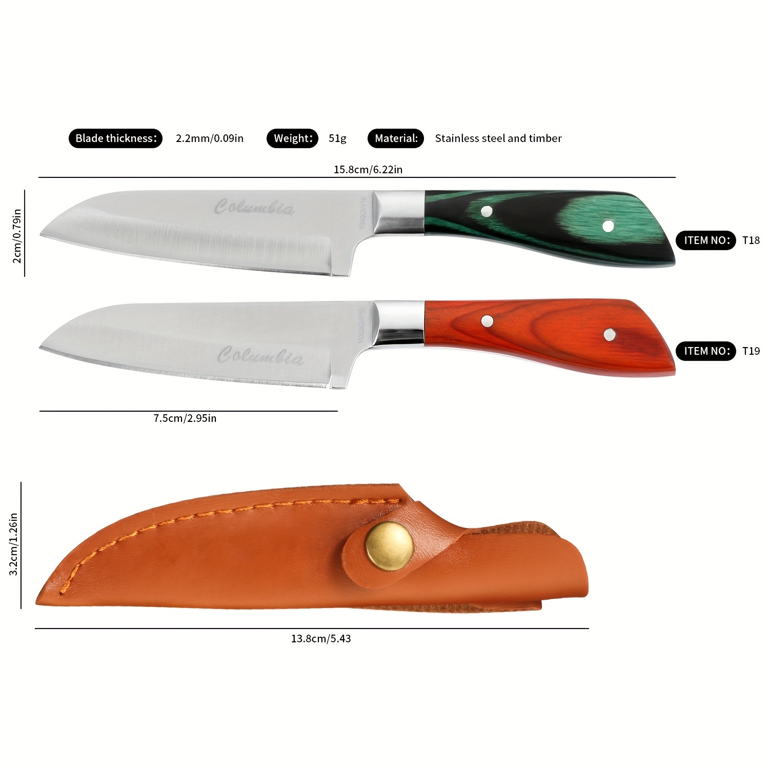 Multifunctional Kitchen Knife With Sheath - Perfect For Fruits And  Vegetables! - Temu