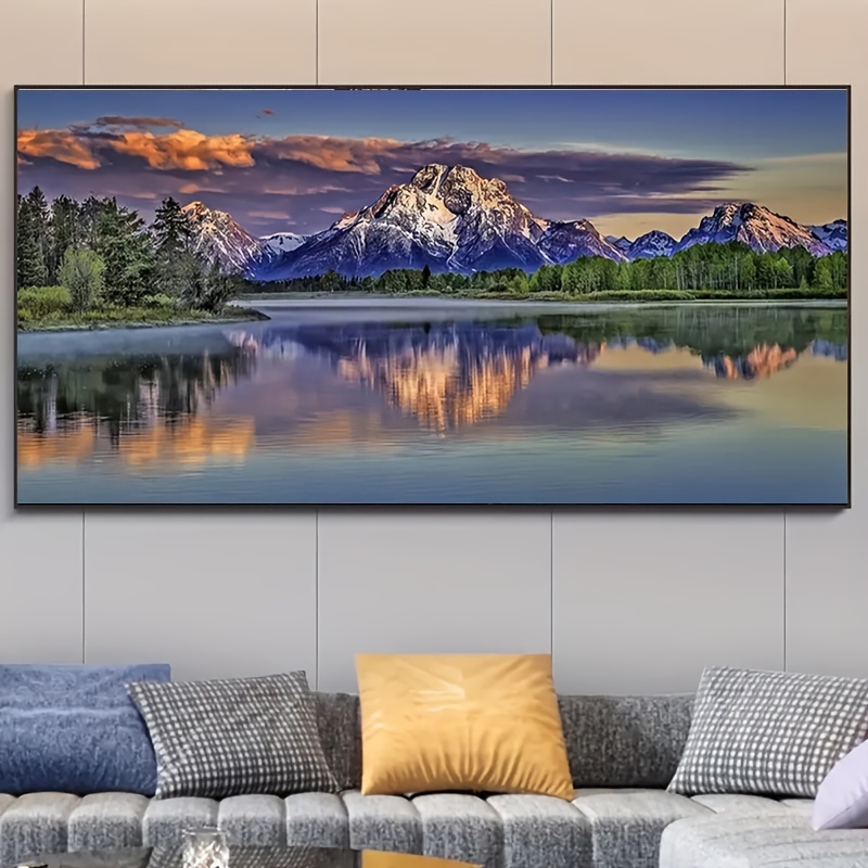 5D DIY Diamond Painting Kits For Adults Beginner, Large Size Mountain  Landscape Full Diamond Embroidery Cross Stitch Crystal Rhinestone Paintings  Pict