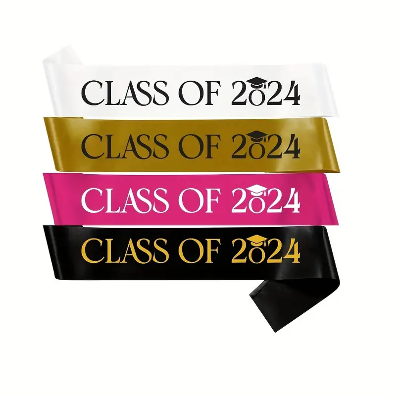 1pc, Class Of 2024 Sash, Graduation Party Accessory, Congrats Grad