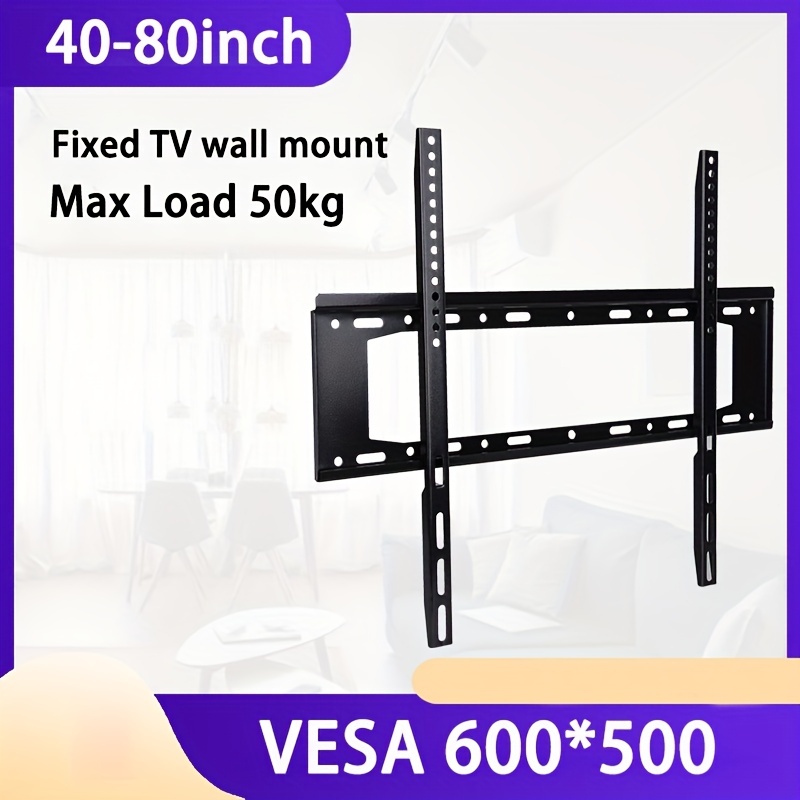 TM6-B Support TV mural inclinable des écrans de 43 à 85 pouces 68 kg m