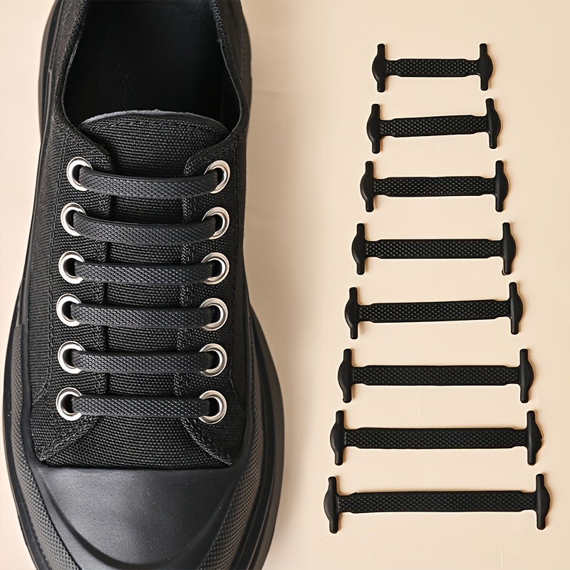 Cordones elásticos para zapatillas de deporte, cordones de silicona sin  cordones, cómodos y sencillos, de goma