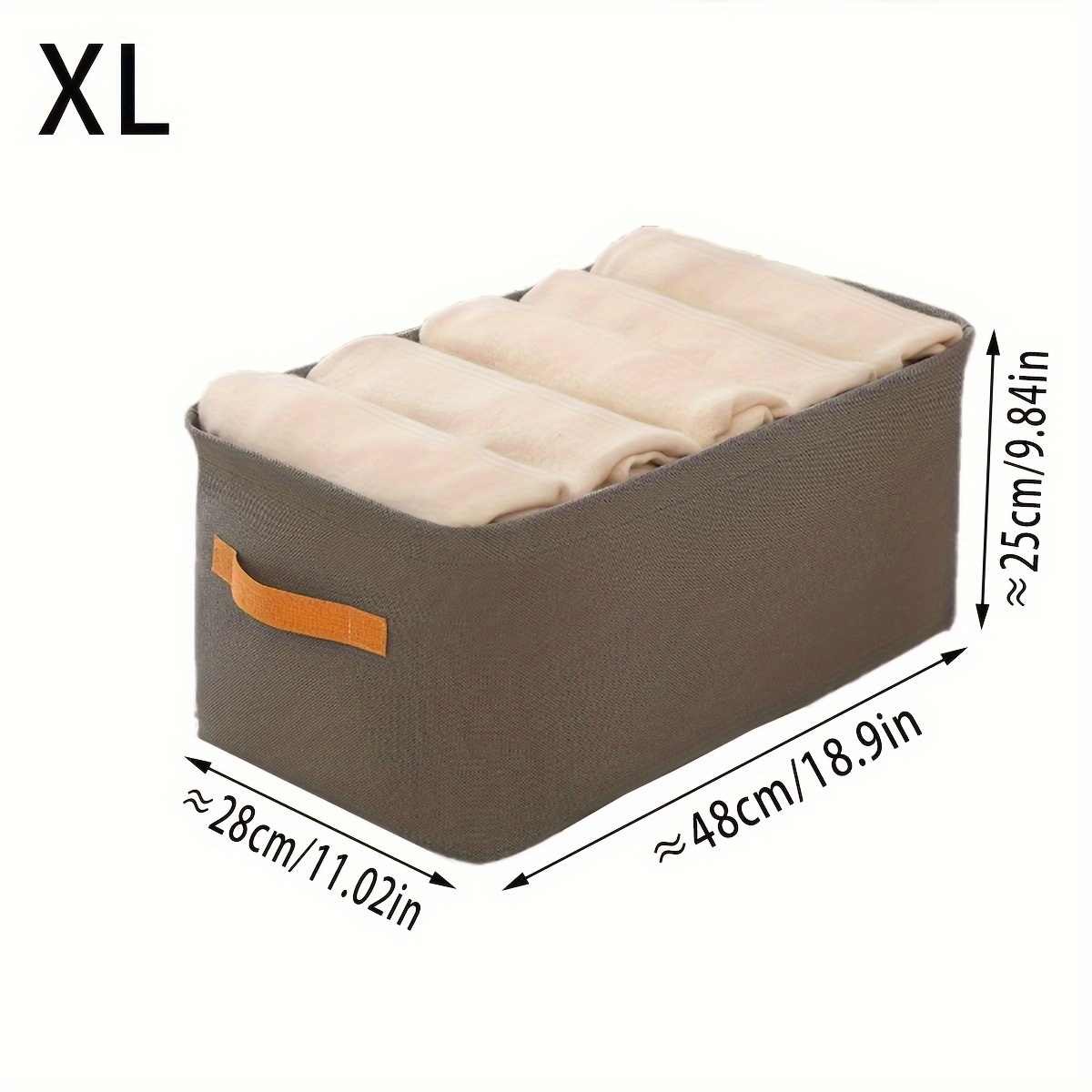 Large Capacity Clothes Organizer Box Foldable Sweater Pants Storage  Organizers Non-woven Storage Box With Steel Frame - Storage Boxes & Bins -  AliExpress