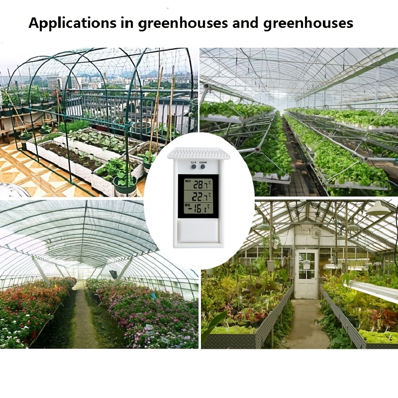 For Digital Greenhouse Thermometers Indoor Outdoor Garden