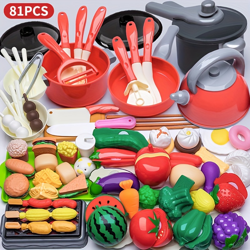 Accessoire Cuisine Enfant, 69 PCS Kit Cuisine Enfant, Ustensile