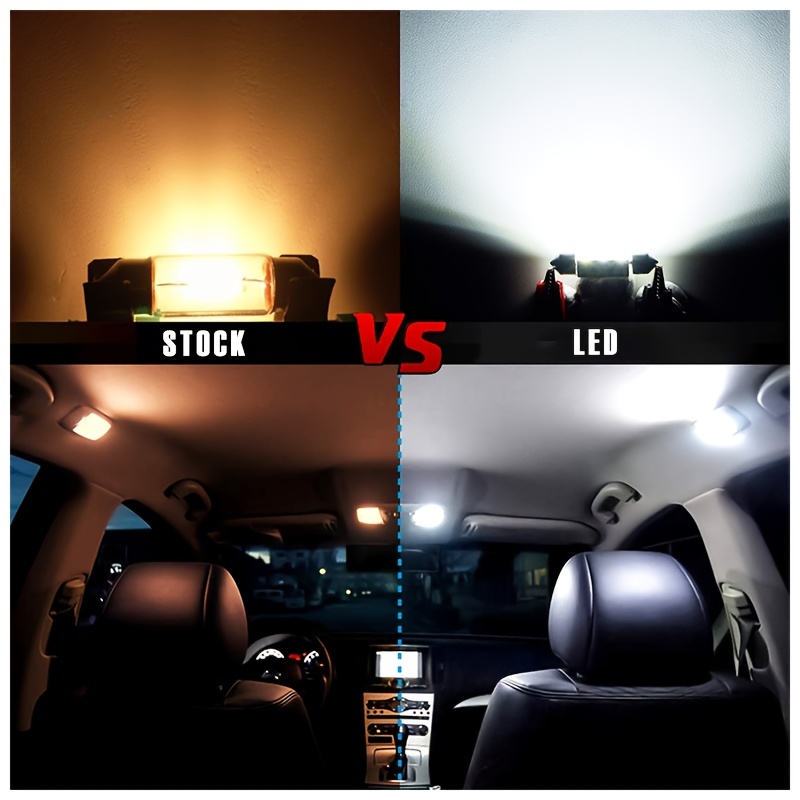 Acheter Lumière intérieure de voiture LED C5W, 4 pièces, Canbus Festoon,  31mm 36mm 39mm 42mm, ampoule LED 6000K, dôme blanc, lampe de lecture, lampe  automobile 12V