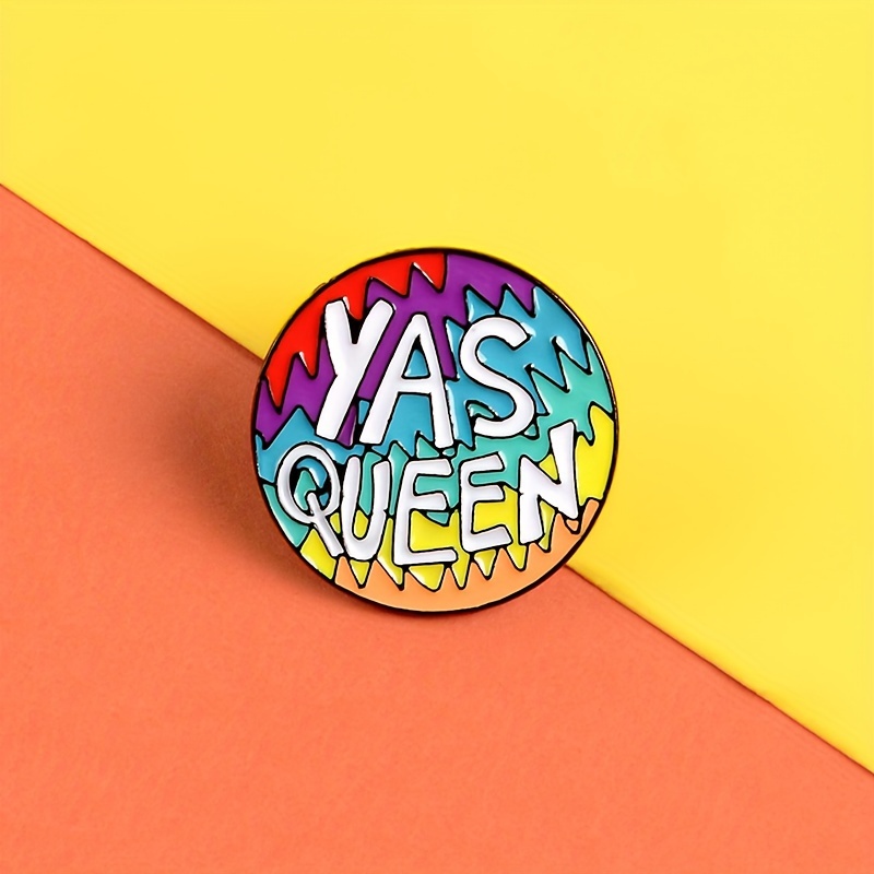 

Colorful Cartoon Enamel Brooch - Yas Queen Design - Perfect For Canvas Bags And Jackets