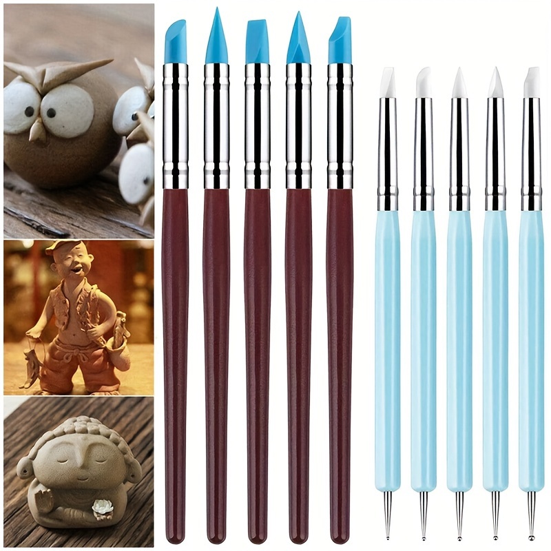 Pottery Tools Set, Including Silicone Dotting Pen, Clay Sculpting Tool, And  Pottery Crafting Tool - Temu