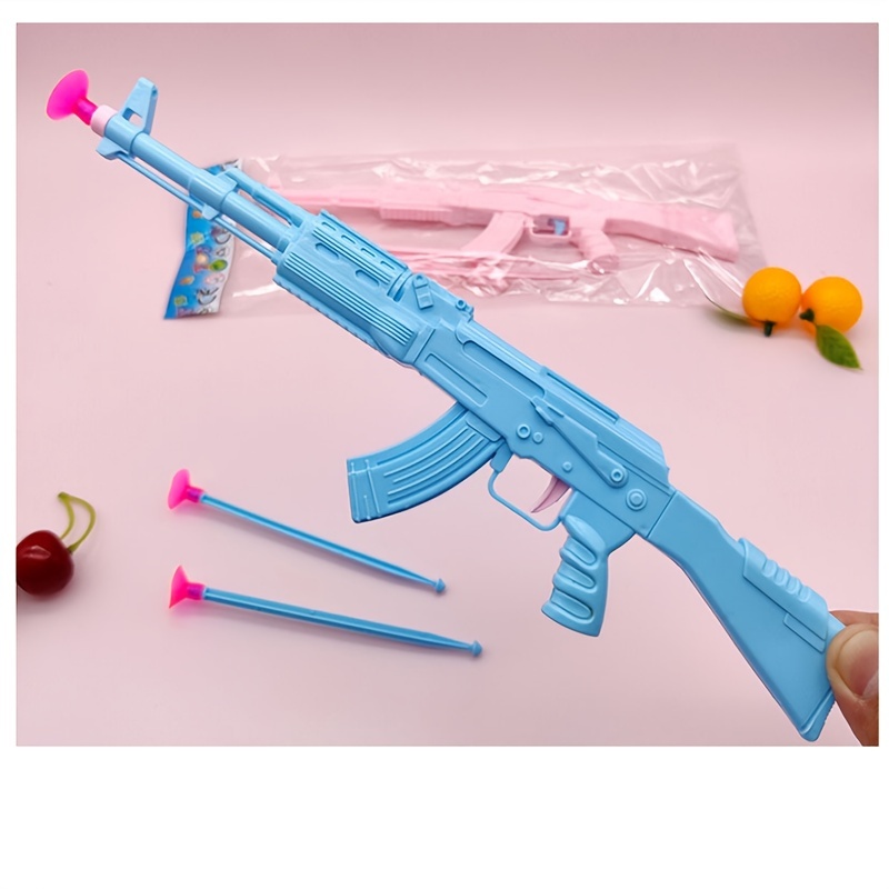 Toy Machine Gun with Soft Bullets / Nerf Blaster – Pink & Blue
