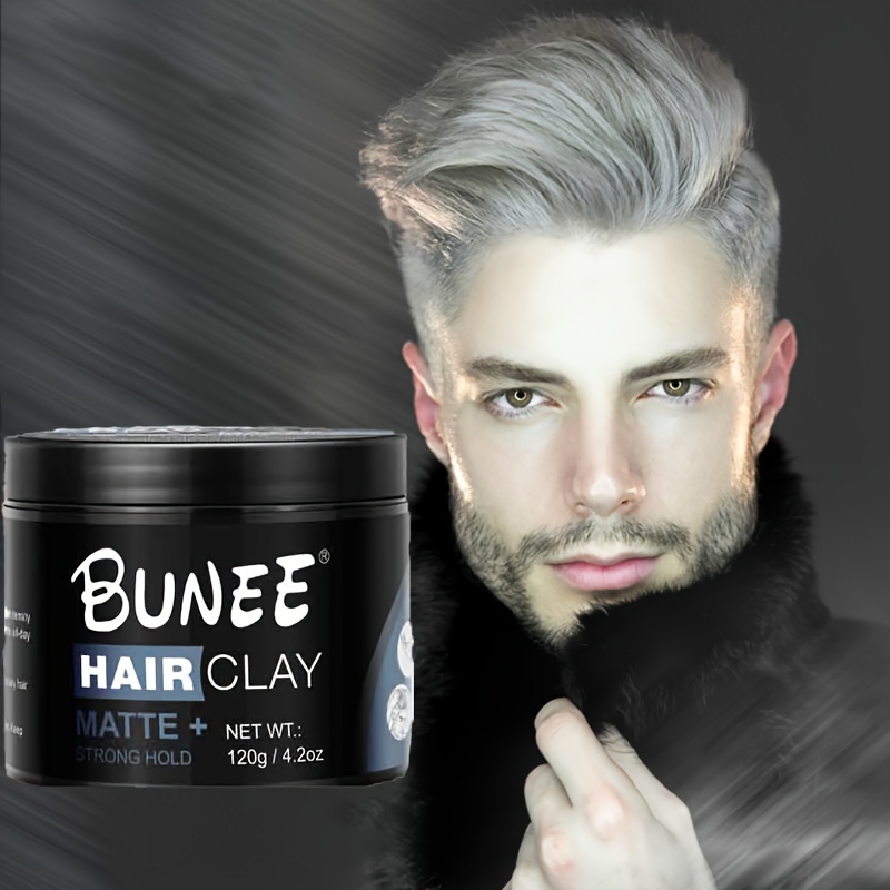 

Matte Hair Clay, Strong Hold Hair Styling Wax Gel, Long Lasting And Fluffy, Matte Finished Texture Hair Clay