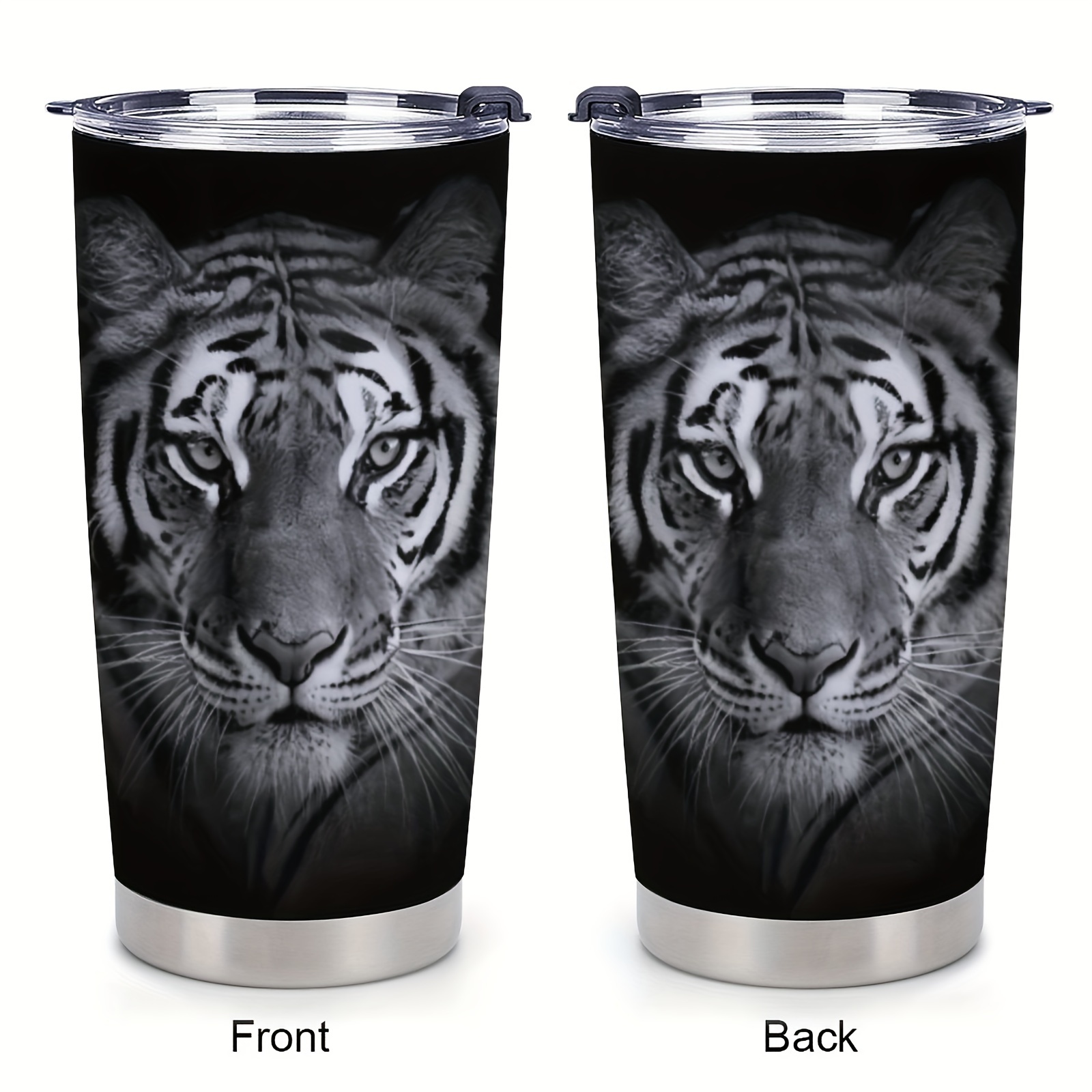

1pc 20oz Tiger Stainless Steel Insulation Car Cup, Insulation Tumbler Cup With Lid, Travel Coffee Mugs, Gift Car Outdoor Tumbler Water Bottle