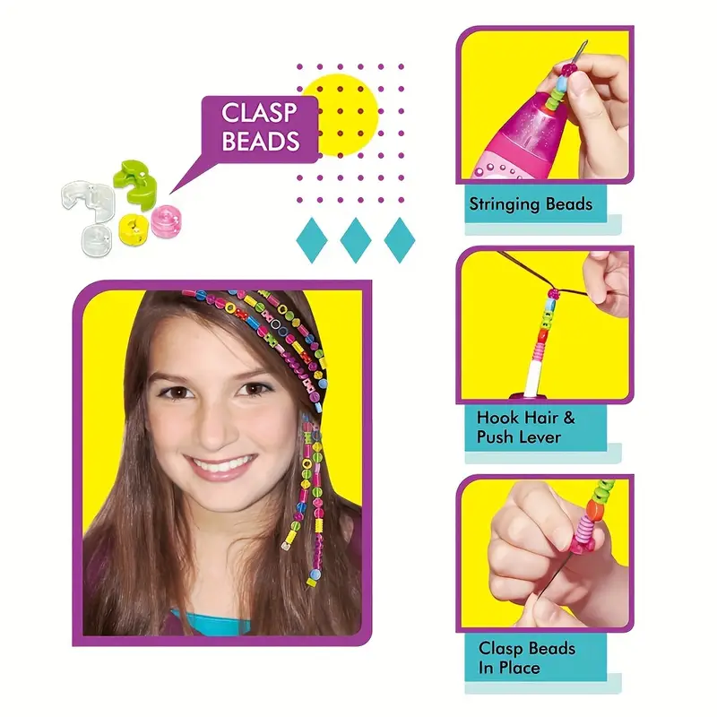Probrixx Hair Braiding Machine Hair Wrap Kit Hair Twister Machine,hair  Styling Diy Convenient Twist Braid Hair Braiding Tool For Girl's Headdress  - Toys & Games - Temu