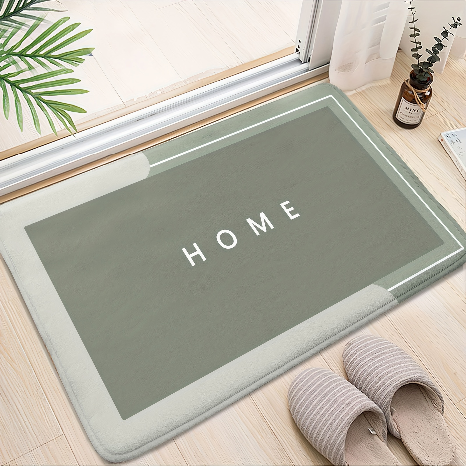 Contemporary Geometric Figure Bath Mat 16x24 20x31
