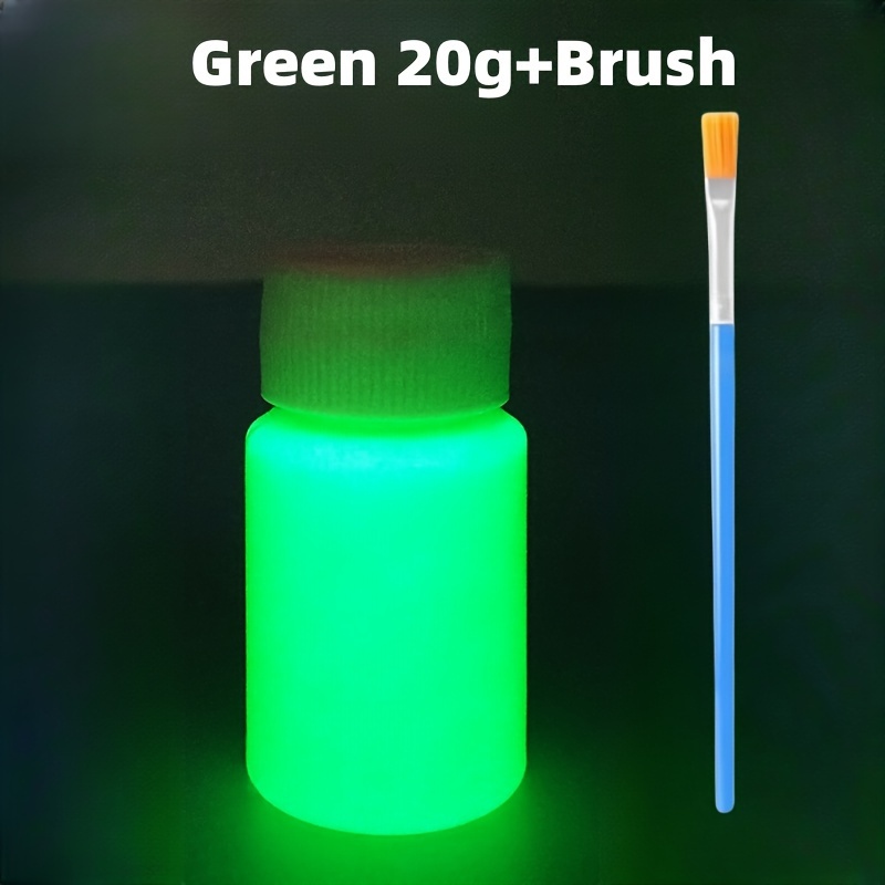 Luminous Paint Glow in the Dark Fluorescent Paint 20g Green Color for Party  Nail Decoration Art Supplies Phosphor Acrylic Paint