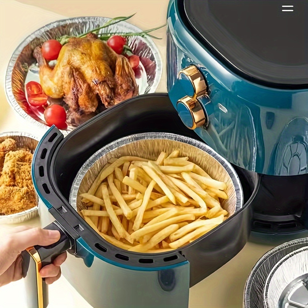 Air Fryer Disposable Special Tinfoil Pan Oil Blotting - Temu