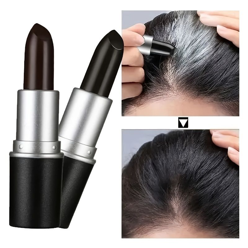 1pcs Fast Temporary Hair Coloring Pen Stick Rapid And Lasting Coverage Of  White Hair Hair Chalk Lipstick Hair Color Dye Pencil | Shop The Latest  Trends | Temu