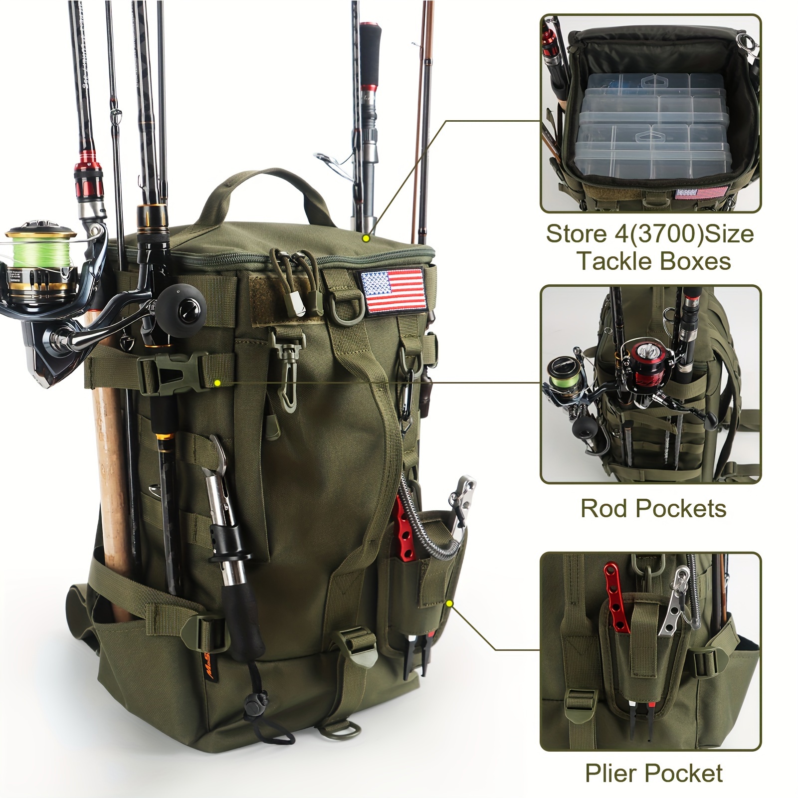 Portable Fishing Tackle Storage Bag Multifunctional Fishing - Temu