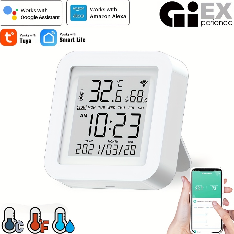 Wifi Humidity Temperature Monitor - Temu