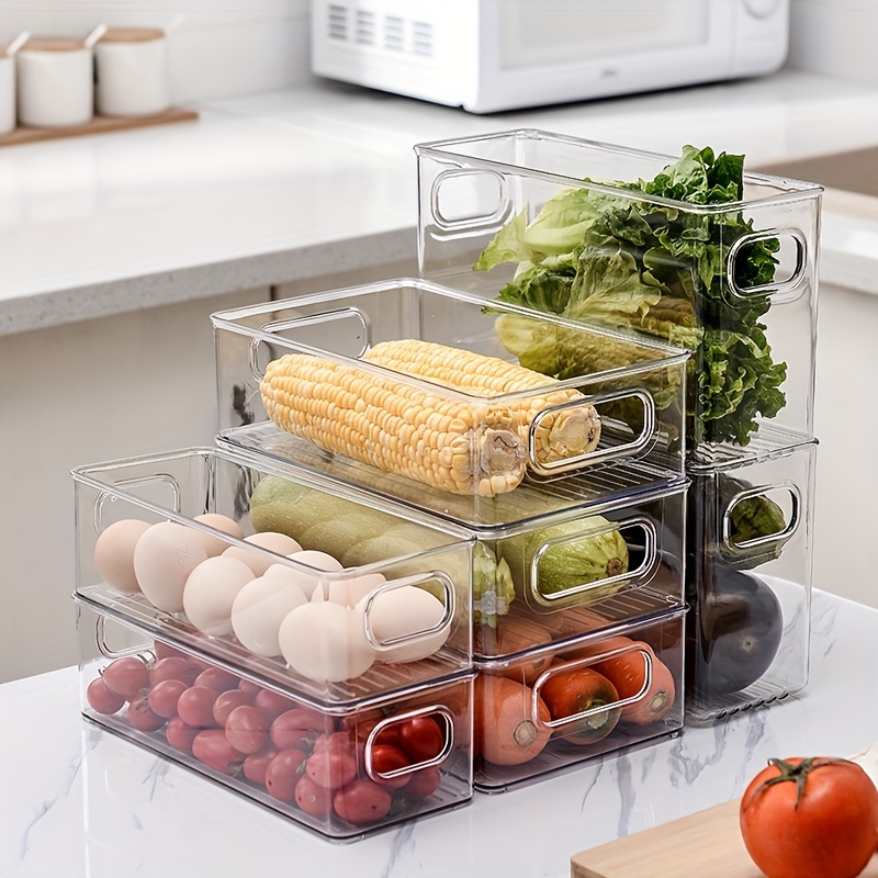 Organization And Storage Bin For Pantry Kitchen Refrigerator - Temu